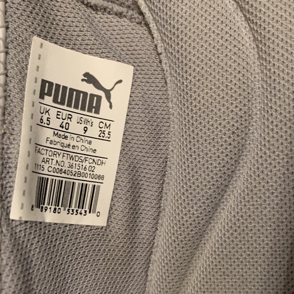 Puma Asha Alt 2 Ballet Flats Slip-On Shoes sz 9 Grey/White - Picture 4 of 4